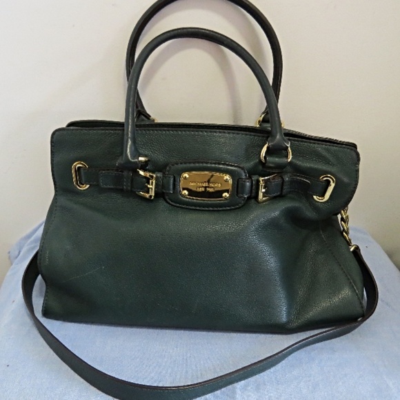 Large Michael Kors Hamilton Leather Bag - Picture 1 of 8
